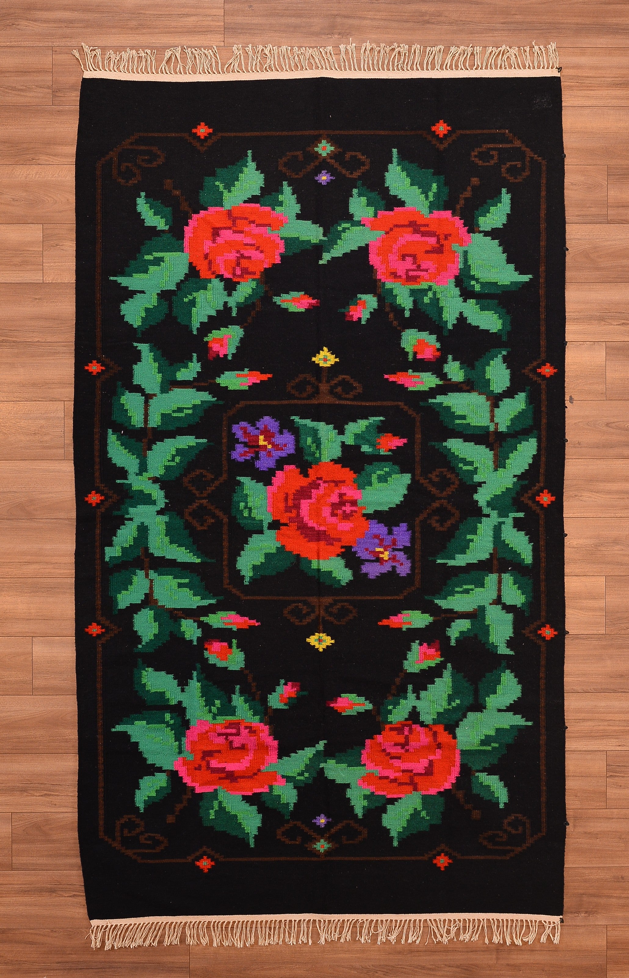 Karabağ Orijinal El Dokuması Kilim 160x275 4.40 Metrekare - 5x9 ft
