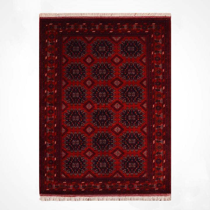 Afgan Halısı Bilcik Orijinal El Dokuması Kök Boya Yün 122x174 2.12 Metrekare - 3x5 ft