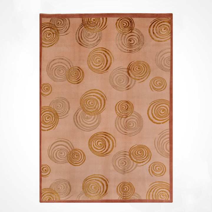 Dalyana Original Hand Woven Beige Wool Bamboo Rug 180x264 4.75 Square Meters - 5x8 ft