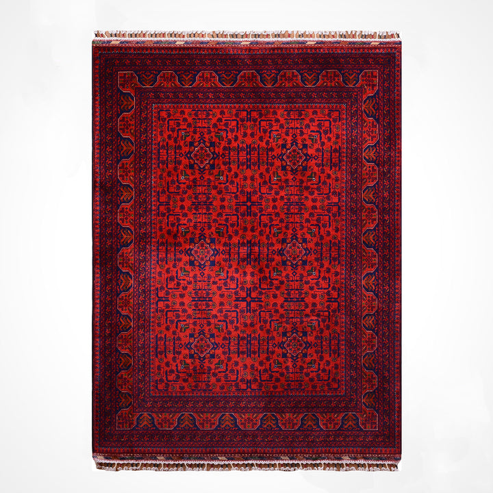 Afgan Halısı Hamyap Orijinal El Dokuması Kök Boya Yün 152x203 3.09 Metrekare - 5x6 ft