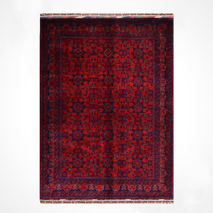 Afgan Halısı Hamyap Orijinal El Dokuması Kök Boya Yün 175x248 4.34 Metrekare - 5x7 ft