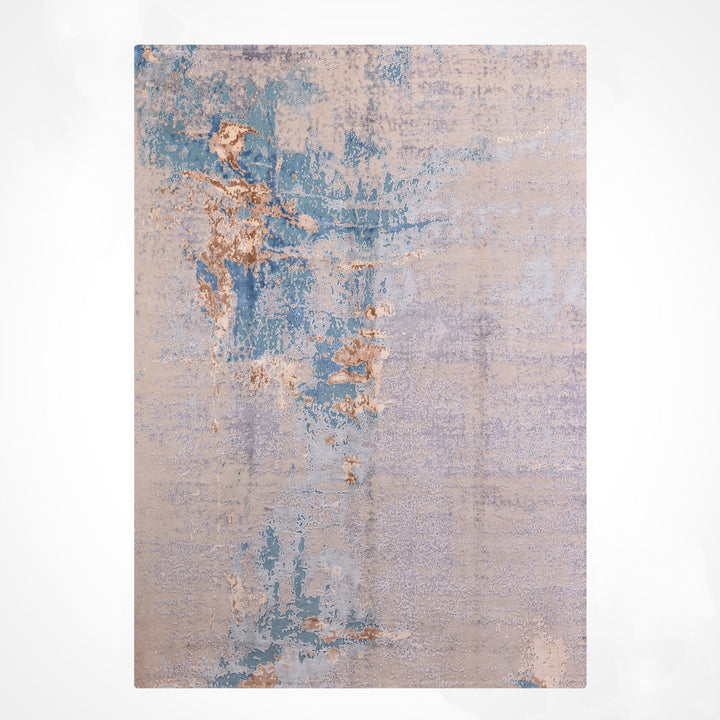 New Diamond Orijinal El Dokuması Gri Yün Bambu Halı 249x308 7.67 Metrekare - 8x10 ft