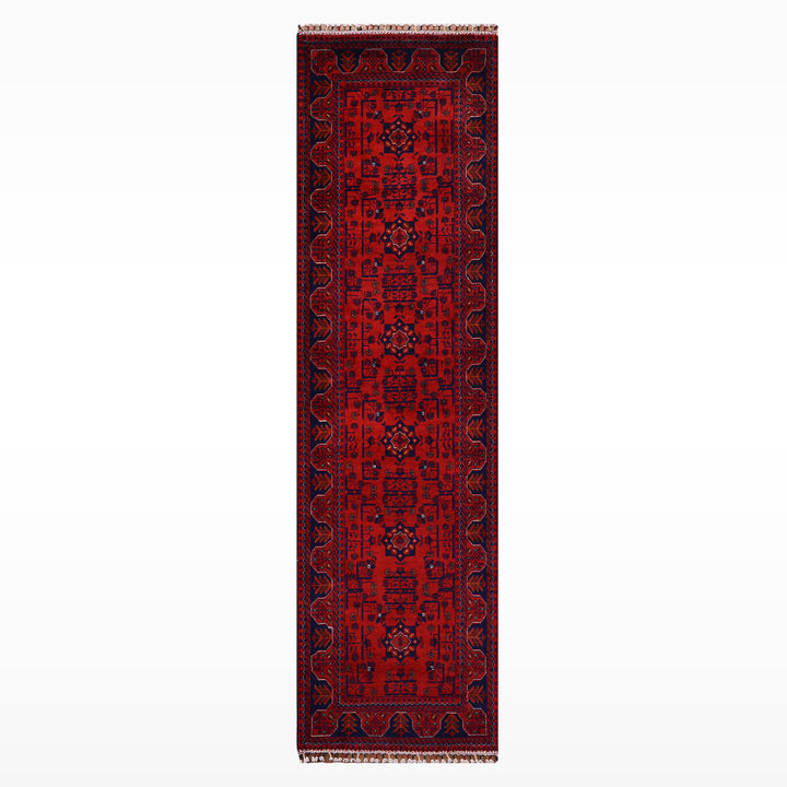 Afgan Halısı Hamyap Yolluk Orijinal El Dokuması Kök Boya Yün 0.84x290 2.44 Metrekare - 3x10 ft