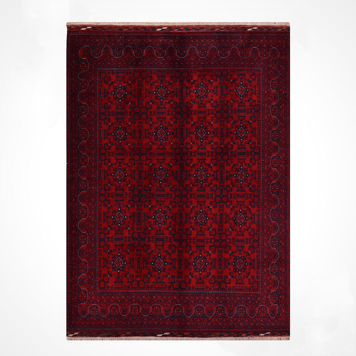 Afghan Carpet Bilcik Original Hand-Woven Vegetable Dyed Wool 175x232 4.06 Square Meters - 6x8 ft
