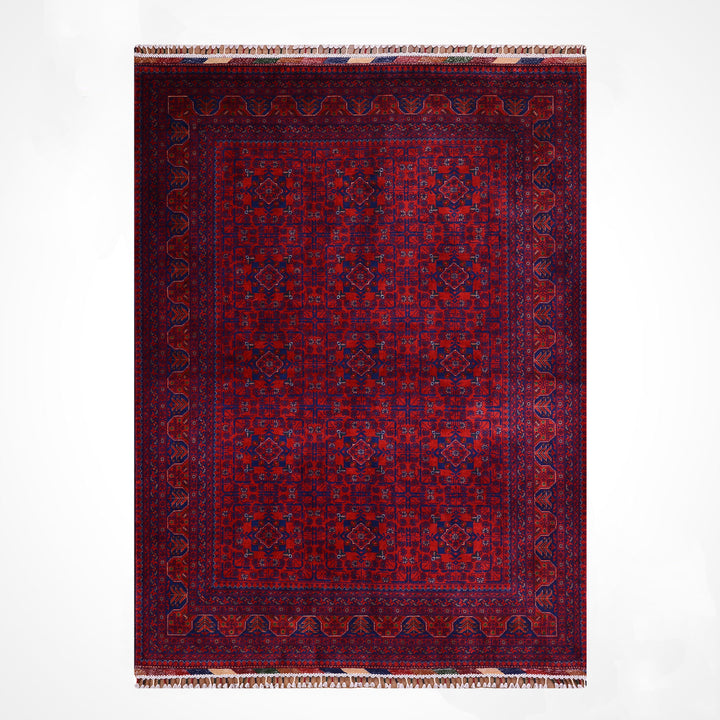 Afgan Halısı Hamyap Orijinal El Dokuması Kök Boya Yün 167x227 3.79 Metrekare - 5x7 ft