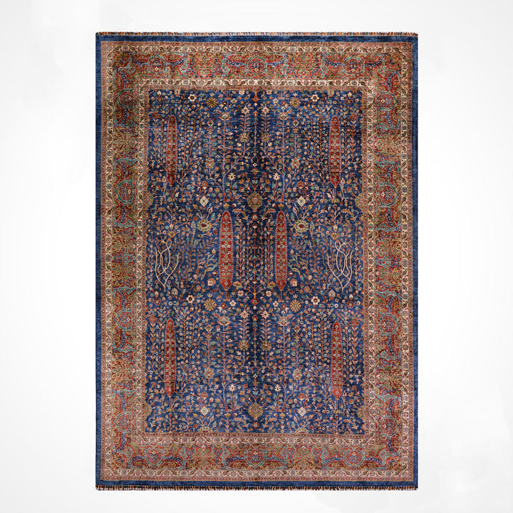 Haris Hayat Ağacı Orijinal El Dokuması Multi Kök Boya Yün Halı 270x363 9.80 Metrekare - 9x12 ft