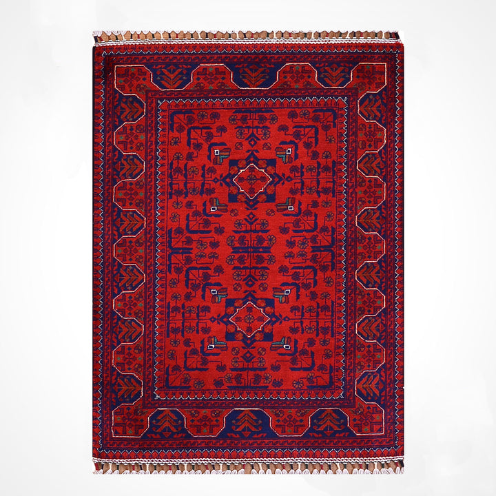 Afgan Halısı Hamyap Orijinal El Dokuması Kök Boya Yün 0.79x118 0.93 Metrekare - 3x5 ft