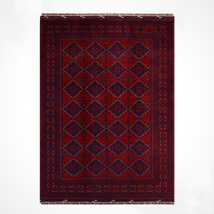 Afghan Rug Hamyap Original Handwoven Root Dyed Wool 194x290 cm 5.63 Square Meters - 6x9 ft
