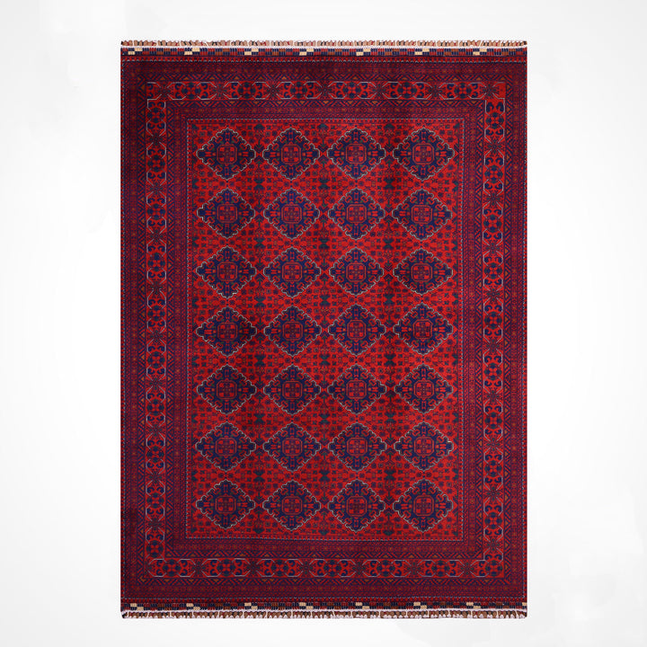 Afghan Rug Hamyap Original Handwoven Root Dyed Wool 194x290 cm 5.63 Square Meters - 6x9 ft