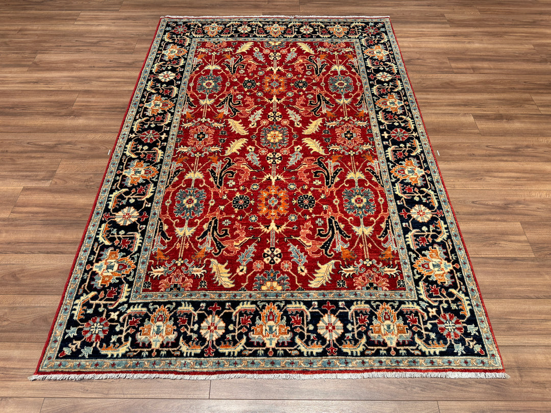 Uşak Original Hand Woven Multi Vegetable Dyed Wool Carpet 172x252 4.33 Square Meters - 6x8 ft