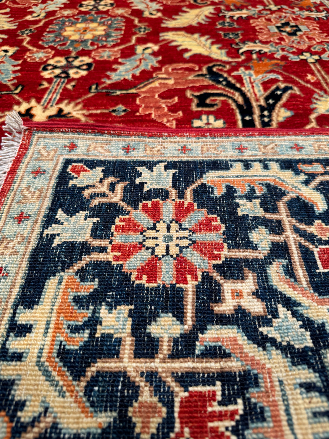 Uşak Original Hand Woven Multi Vegetable Dyed Wool Carpet 172x252 4.33 Square Meters - 6x8 ft