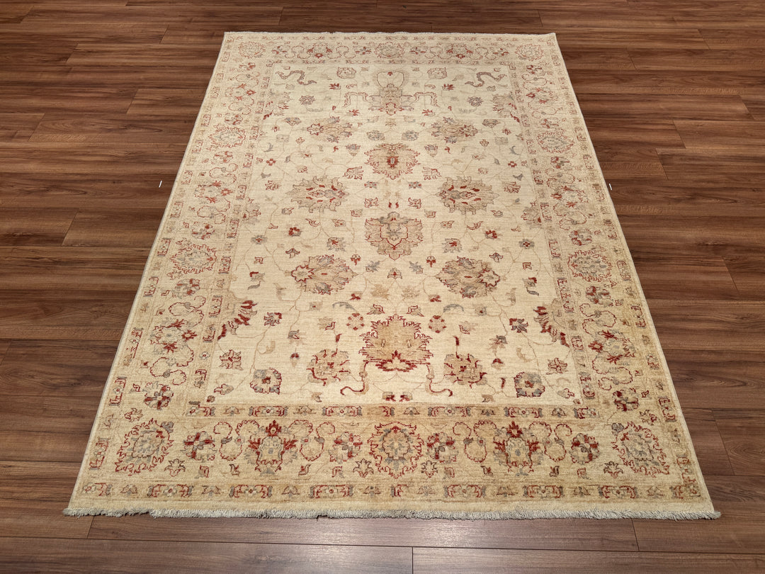 Uşak Original Hand Woven Pastel Vegetable Dyed Wool Carpet 168x233 3.91 Square Meters - 6x8 ft