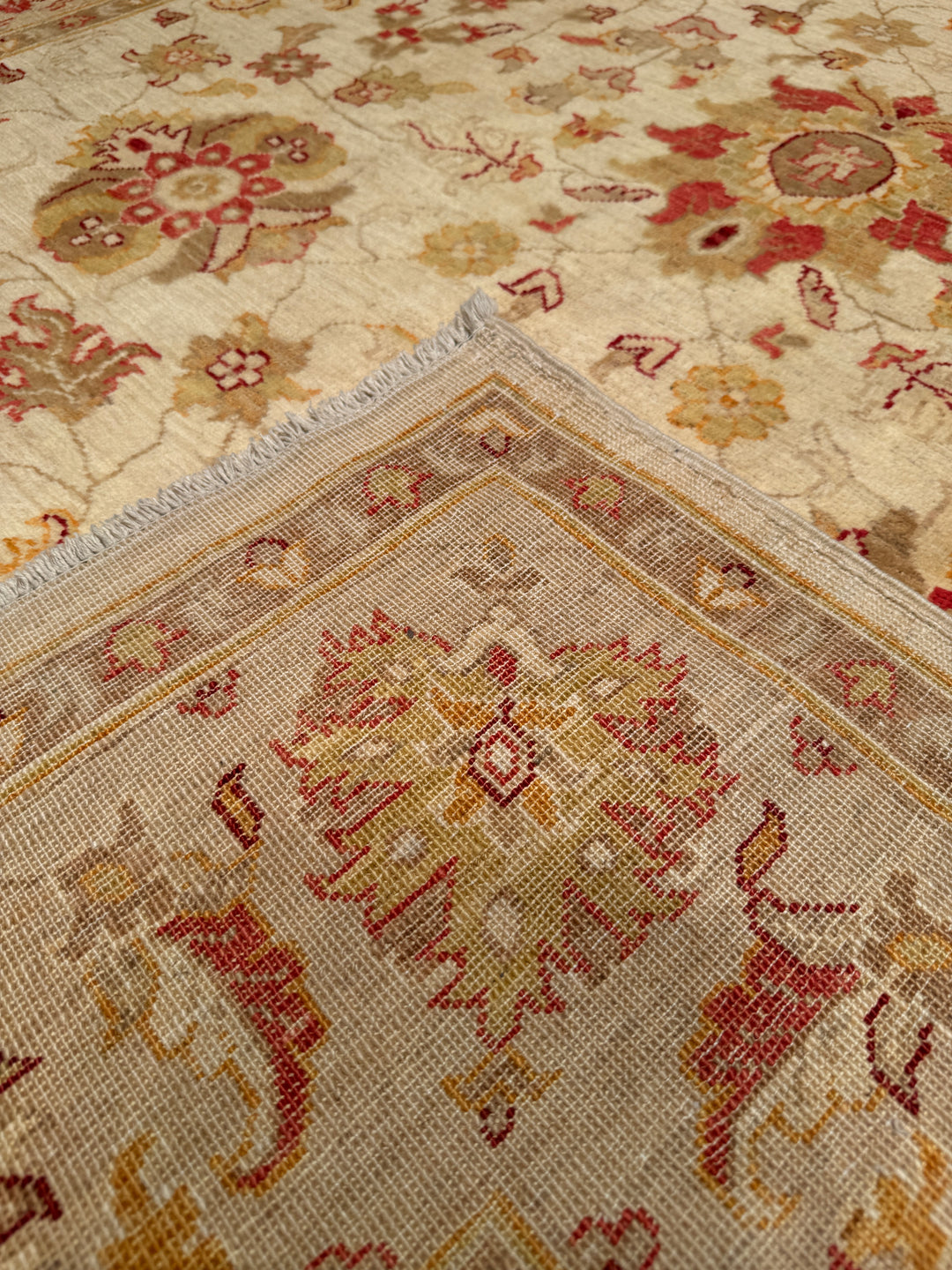 Uşak Original Hand Woven Pastel Vegetable Dyed Wool Carpet 168x233 3.91 Square Meters - 6x8 ft