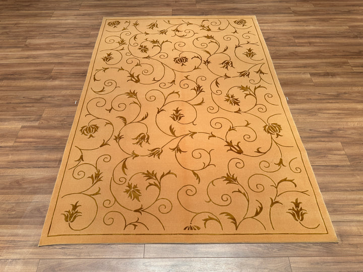 Dalyana Original Hand Woven Pastel Wool Bamboo Carpet 171x244 4.17 Square Meters - 5x8 ft