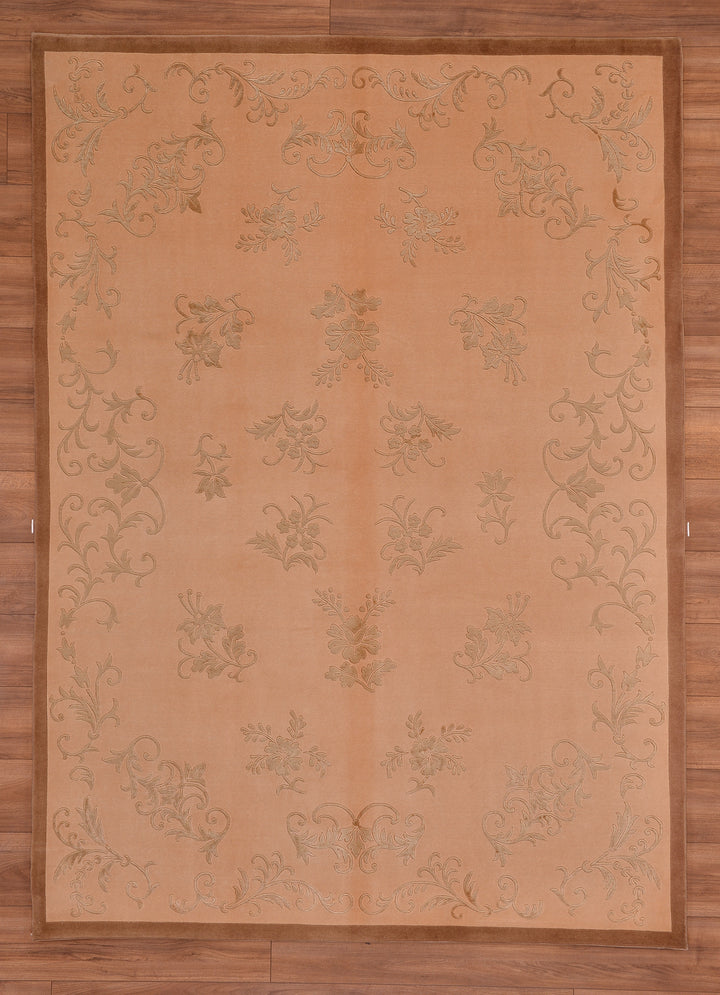 Dalyana Original Hand Woven Pastel Wool Bamboo Carpet 174x242 4.21 Square Meters - 5x8 ft