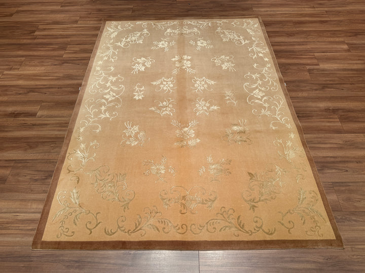 Dalyana Original Hand Woven Pastel Wool Bamboo Carpet 174x242 4.21 Square Meters - 5x8 ft