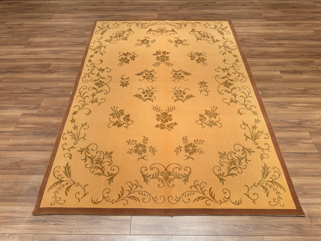 Dalyana Original Hand Woven Pastel Wool Bamboo Carpet 174x242 4.21 Square Meters - 5x8 ft