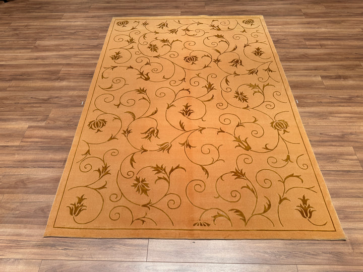 Dalyana Original Hand Woven Pastel Wool Bamboo Carpet 171x243 4.30 Square Meters - 5x8 ft