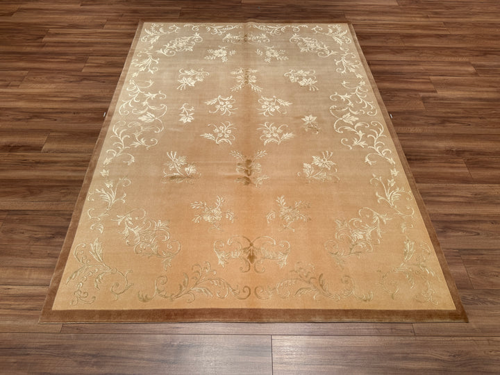 Dalyana Original Hand Woven Pastel Wool Bamboo Carpet 172x242 4.16 Square Meters - 5x8 ft