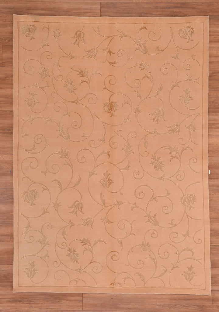 Dalyana Original Hand Woven Pastel Wool Bamboo Carpet 172x242 4.16 Square Meters - 5x8 ft