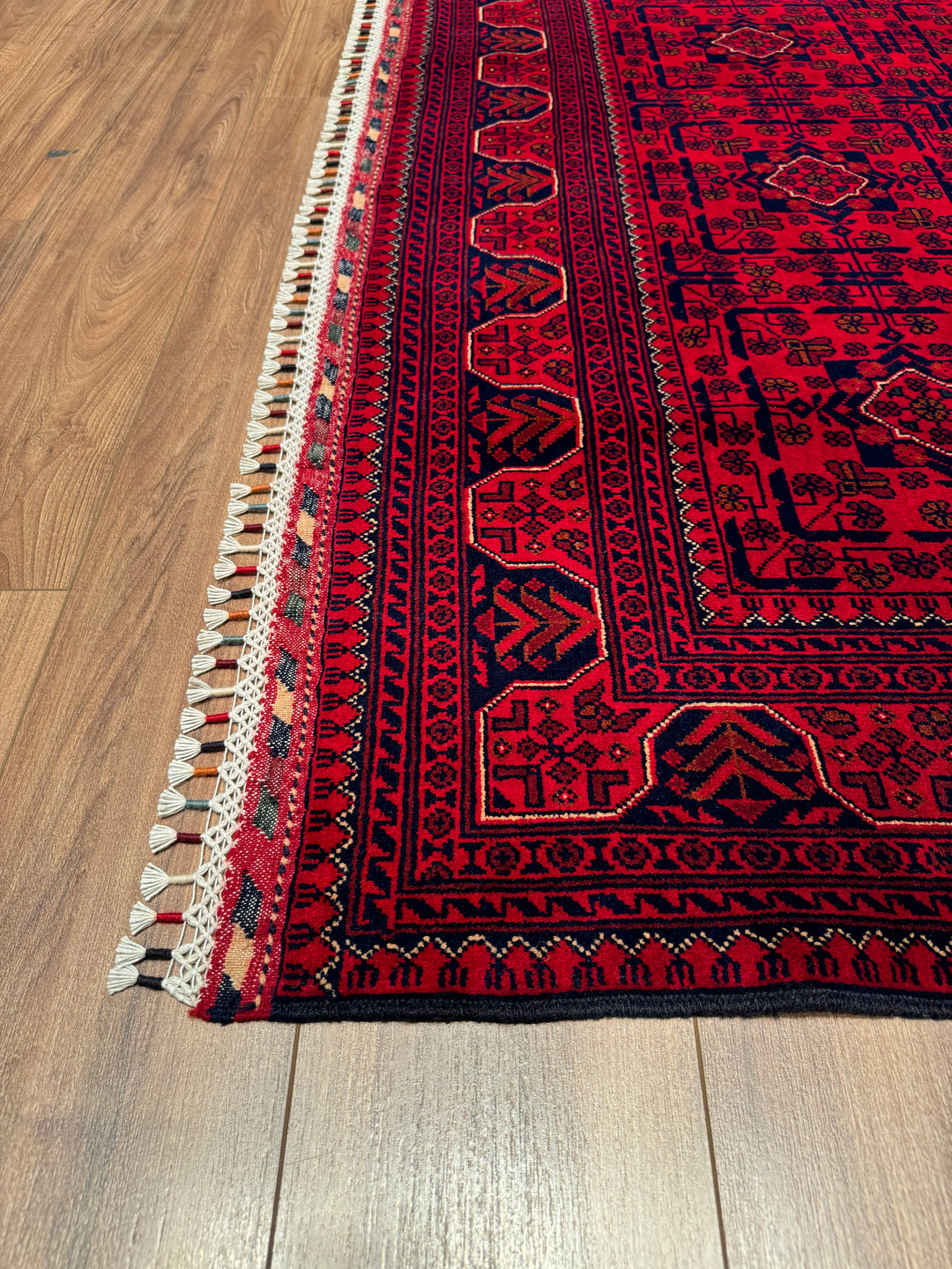 Afghan Carpet Hamyap Original Hand Woven Vegetable Dyed Wool 166x235 3.90 Square Meters - 5x7 ft