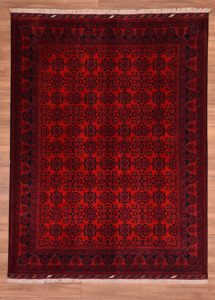 Afghan Carpet Bilcik Original Hand Woven Vegetable Dyed Wool 175x229 4.01 Square Meters - 6x8 ft