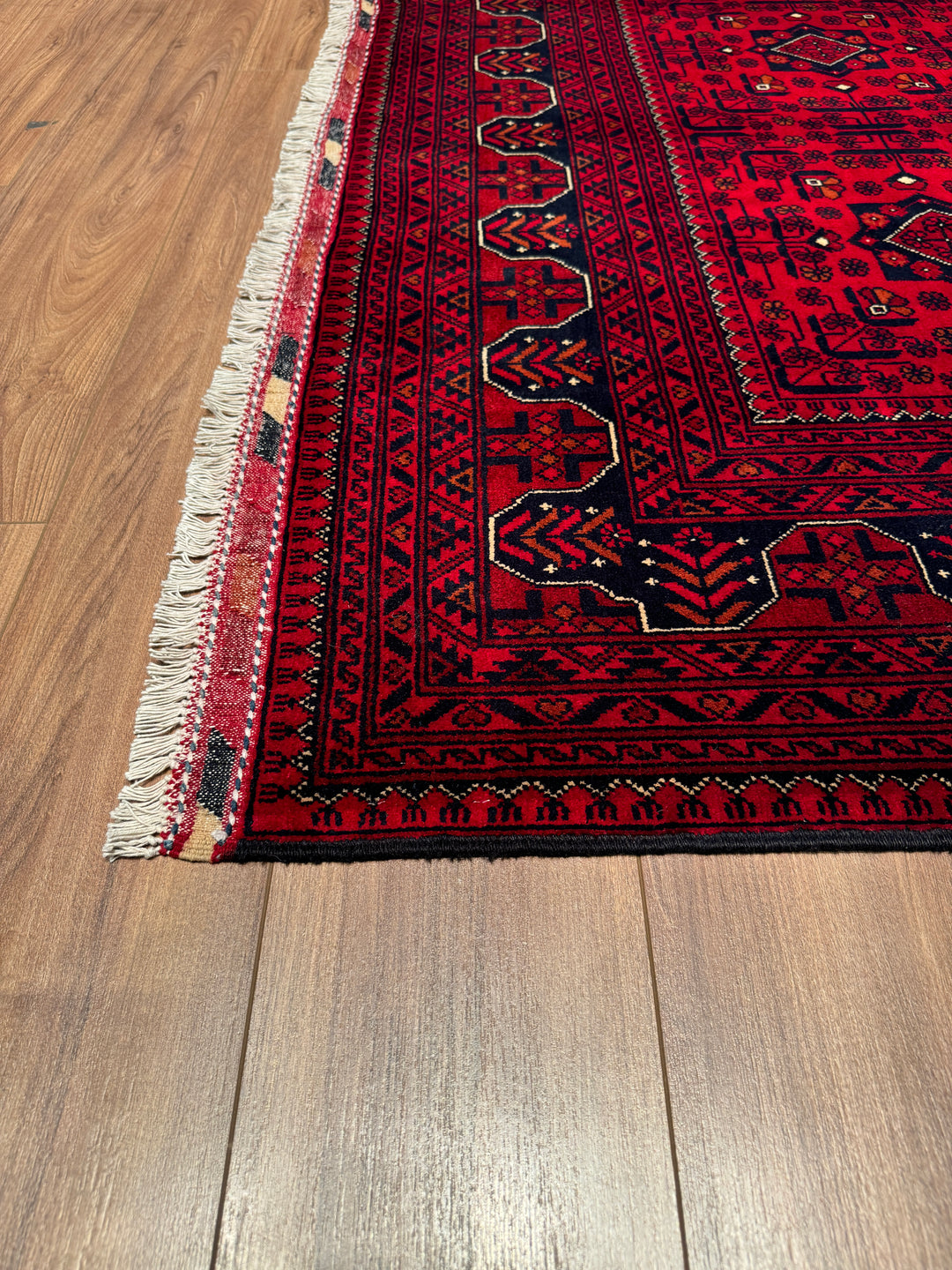 Afghan Carpet Hamyap Original Hand Woven Vegetable Dyed Wool 167x236 3.94 Square Meters - 5x8 ft