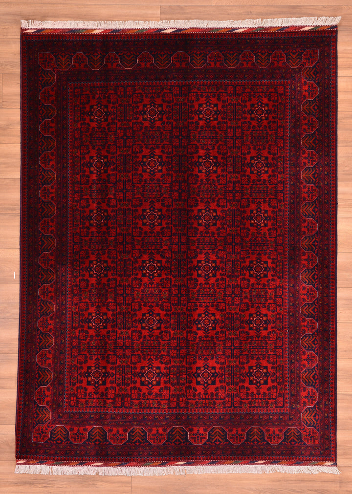 Afghan Carpet Bilcik Original Hand Woven Vegetable Dyed Wool 172x235 4.04 Square Meters - 6x8 ft