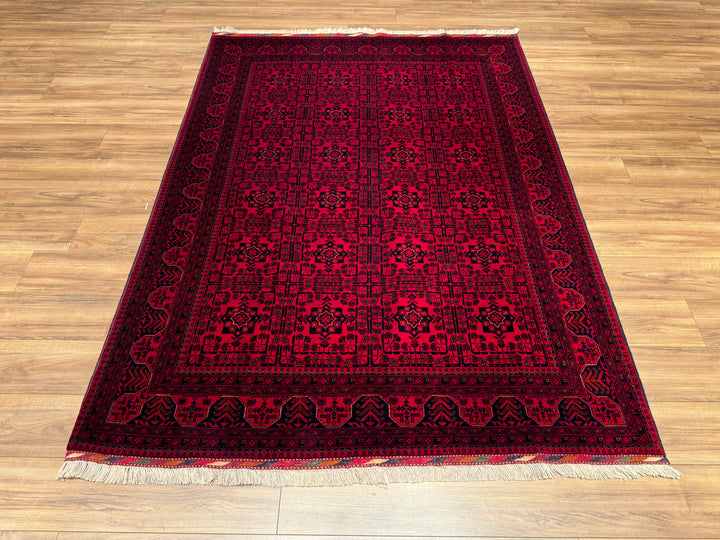 Afghan Carpet Bilcik Original Hand Woven Vegetable Dyed Wool 172x235 4.04 Square Meters - 6x8 ft