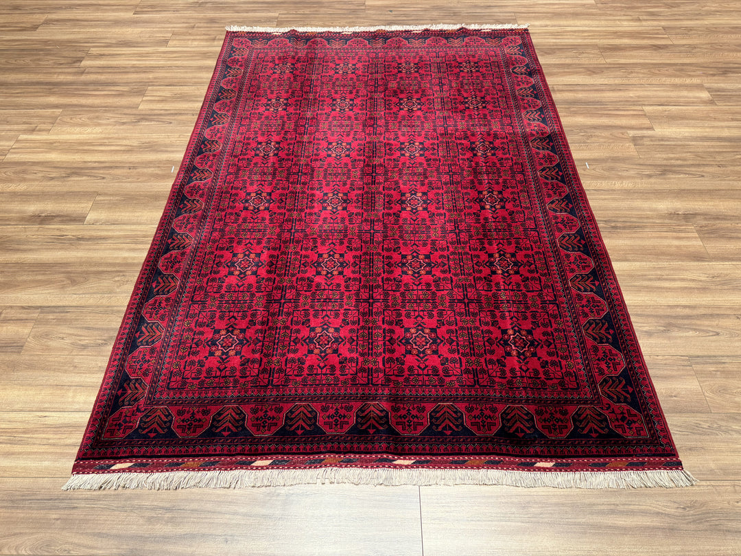 Afghan Carpet Bilcik Original Hand Woven Vegetable Dyed Wool 167x236 3.94 Square Meters - 6x8 ft