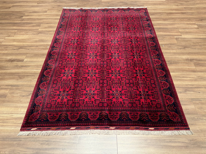 Afghan Carpet Bilcik Original Hand Woven Vegetable Dyed Wool 167x236 3.94 Square Meters - 6x8 ft