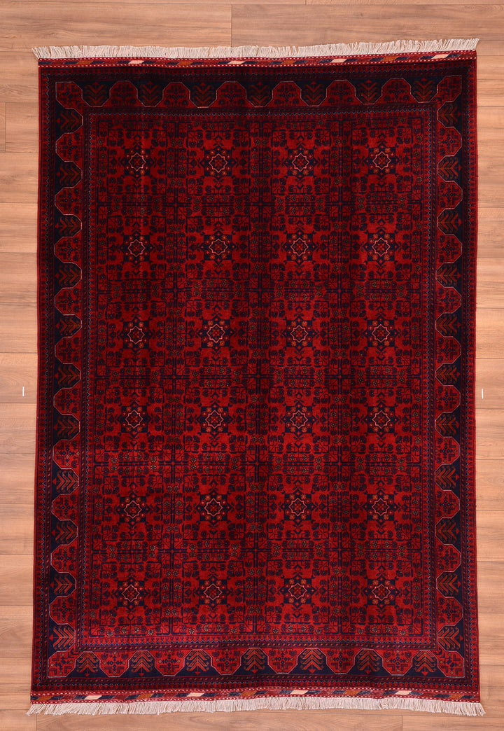 Afghan Carpet Bilcik Original Hand Woven Vegetable Dyed Wool 167x236 3.94 Square Meters - 6x8 ft