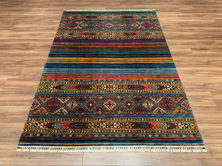 Khorjin Original Hand Woven Multi Vegetable Dyed Wool Carpet 170x238 4.05 Square Meters - 5x8 ft