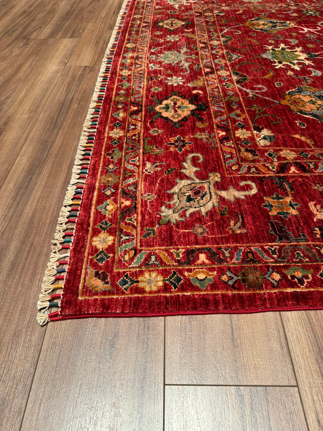 Sultani Binbirgece Original Hand Woven Red Vegetable Dyed Wool Carpet 207x313 6.48 Square Meters - 7x10 ft