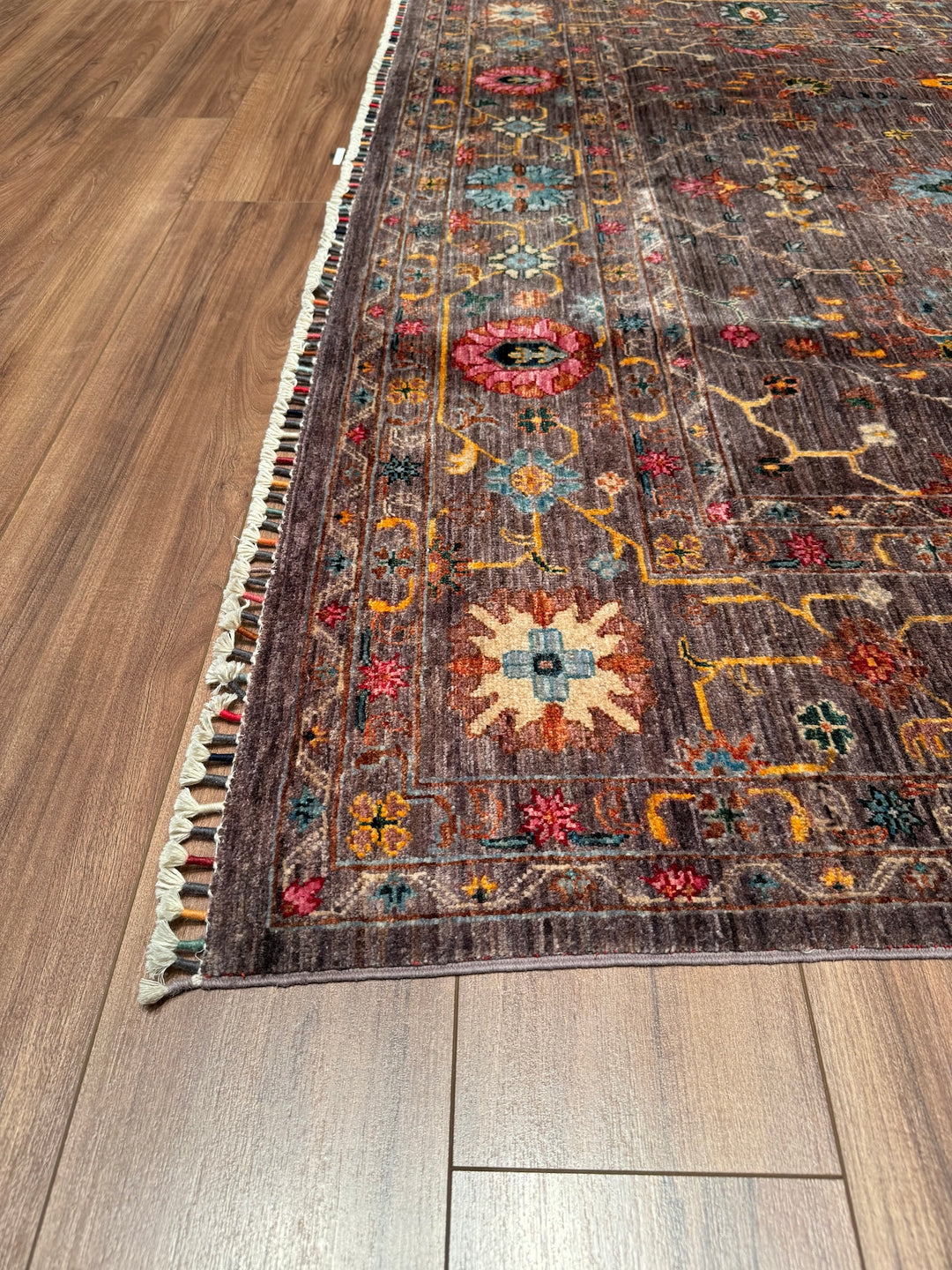 Sultani Binbirgece Original Hand Woven Brown Vegetable Dyed Wool Carpet 202x321 6.48 Square Meters - 6x10 ft