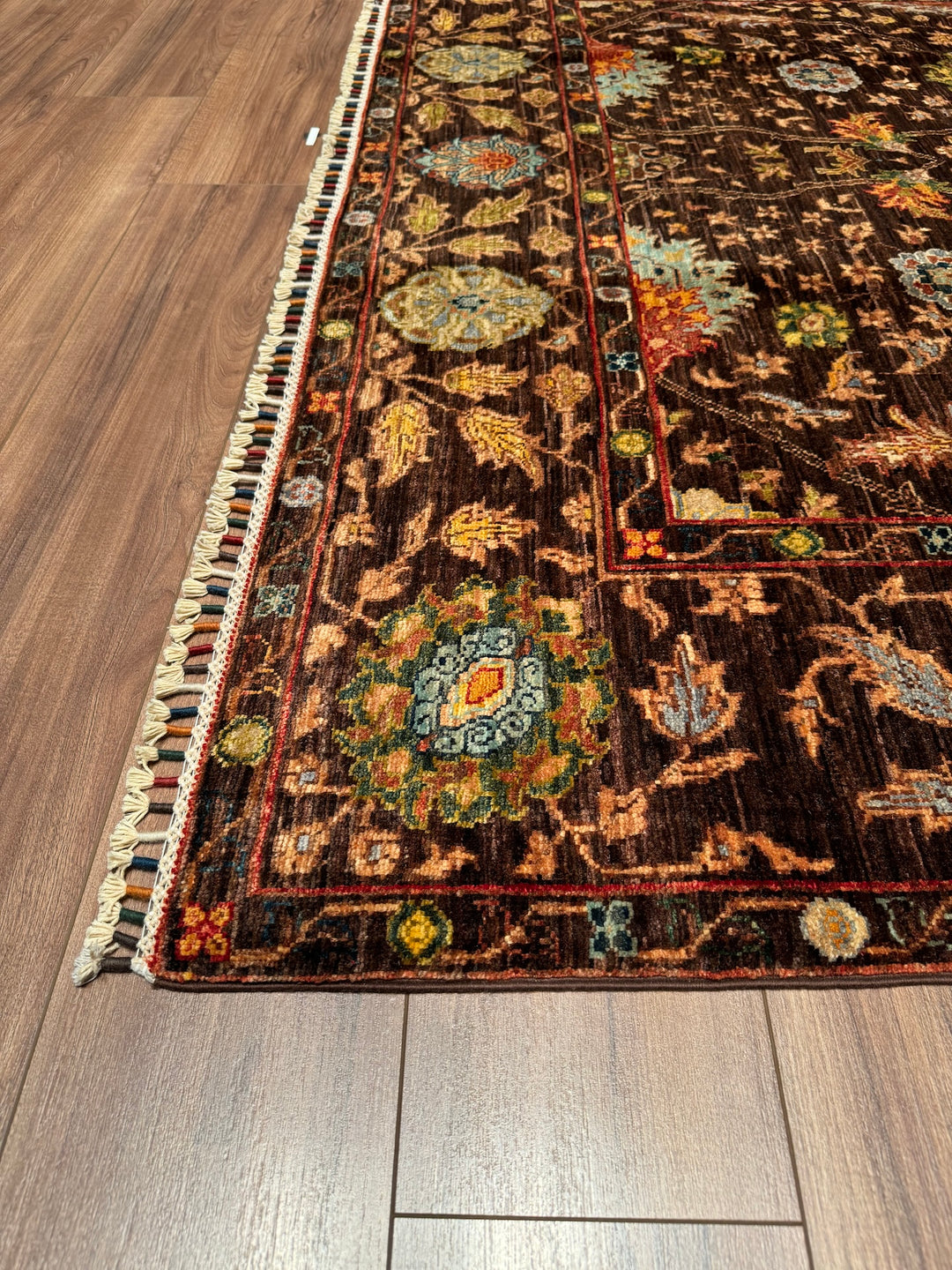 Sultani Binbirgece Original Hand Woven Brown Vegetable Dyed Wool Carpet 207x302 6.25 Square Meters - 6x10 ft