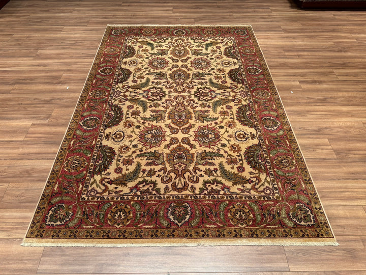 Uşak Original Hand Woven Brown Vegetable Dyed Wool Carpet 184x271 4.99 Square Meters - 6x8 ft