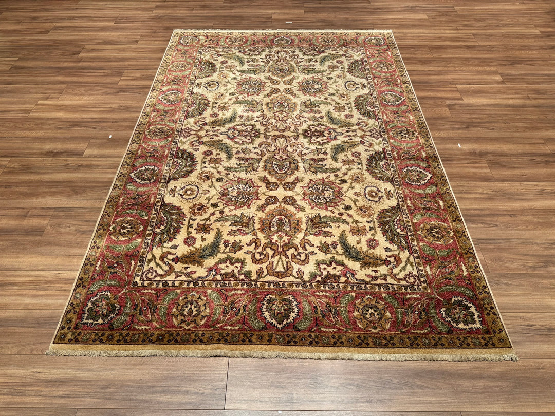 Uşak Original Hand Woven Brown Vegetable Dyed Wool Carpet 184x271 4.99 Square Meters - 6x8 ft