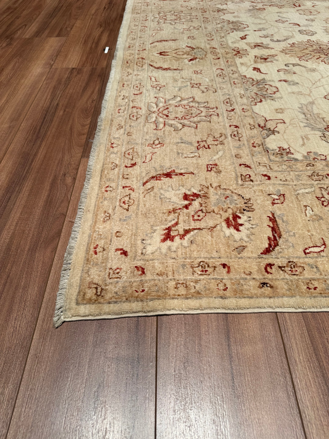 Uşak Original Hand Woven Beige Vegetable Dyed Wool Carpet 199x300 5.97 Square Meters - 7x10 ft