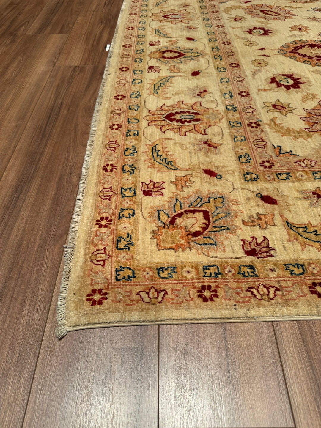 Uşak Original Hand Woven Beige Vegetable Dyed Wool Carpet 199x304 6.05 Square Meters - 7x10 ft