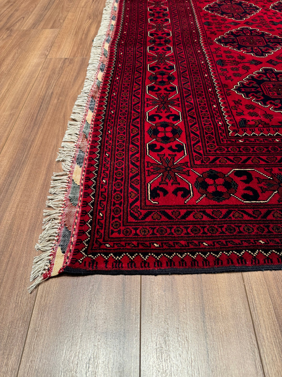 Afghan Carpet Hamyap Original Hand Woven Vegetable Dyed Wool 196x289 5.66 Square Meters - 6x9 ft