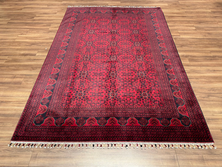 Afghan Carpet Hamyap Original Hand Woven Vegetable Dyed Wool 205x300 6.15 Square Meters - 7x10 ft