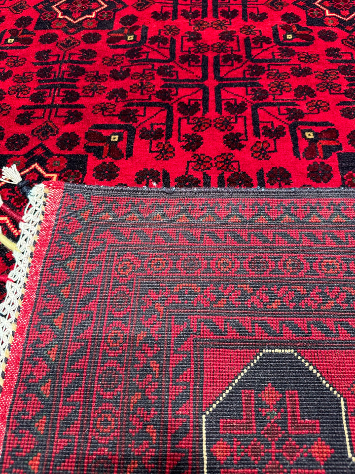 Afghan Carpet Hamyap Original Hand Woven Vegetable Dyed Wool 205x300 6.15 Square Meters - 7x10 ft