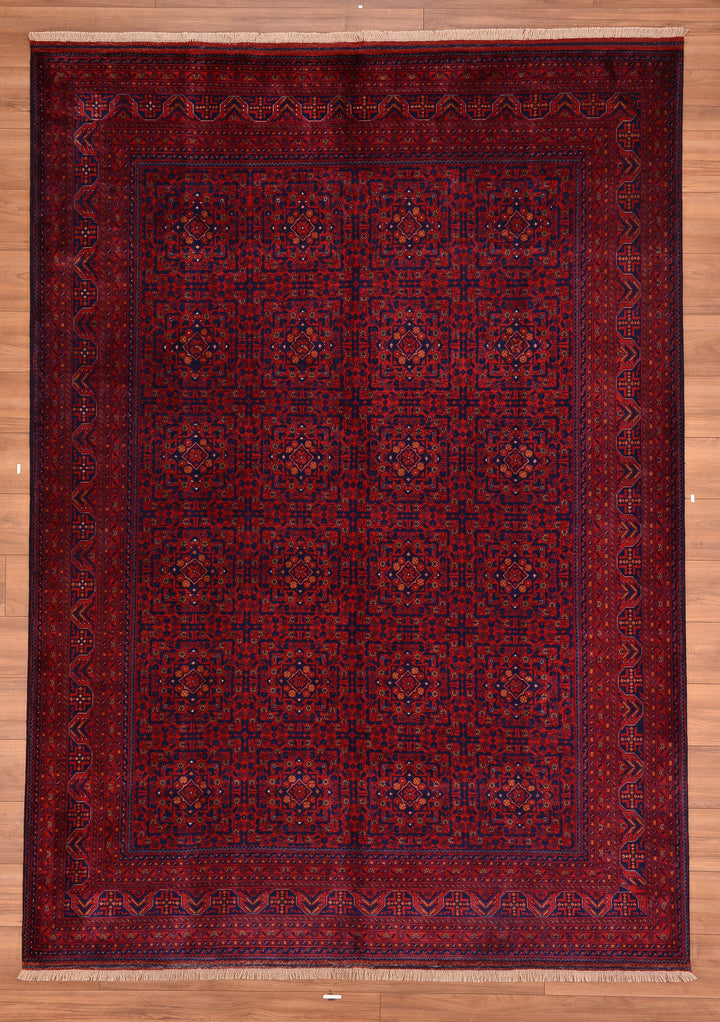 Afghan Carpet Bilcik Original Hand Woven Vegetable Dyed Wool 205x285 5.84 Square Meters - 7x10 ft