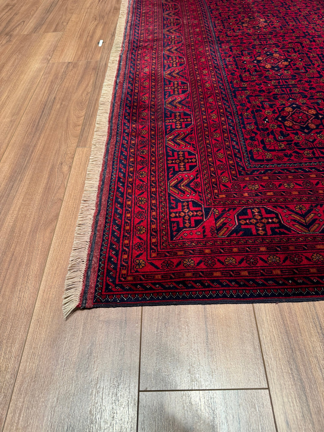 Afghan Carpet Bilcik Original Hand Woven Vegetable Dyed Wool 205x285 5.84 Square Meters - 7x10 ft