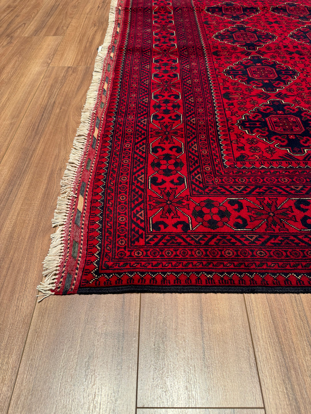 Afghan Carpet Hamyap Original Hand Woven Vegetable Dyed Wool 198x298 5.90 Square Meters - 7x10 ft