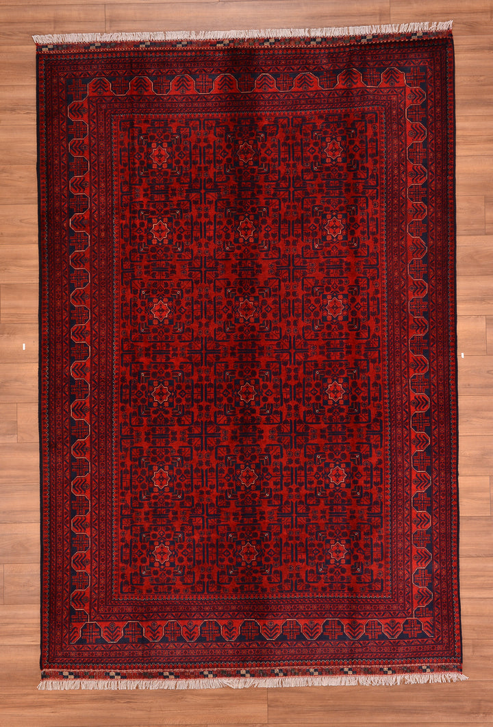 Afghan Carpet Hamyap Original Hand Woven Vegetable Dyed Wool 200x297 5.94 Square Meters - 6x10 ft