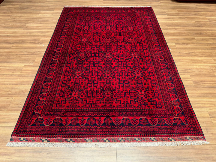 Afghan Carpet Hamyap Original Hand Woven Vegetable Dyed Wool 200x297 5.94 Square Meters - 6x10 ft