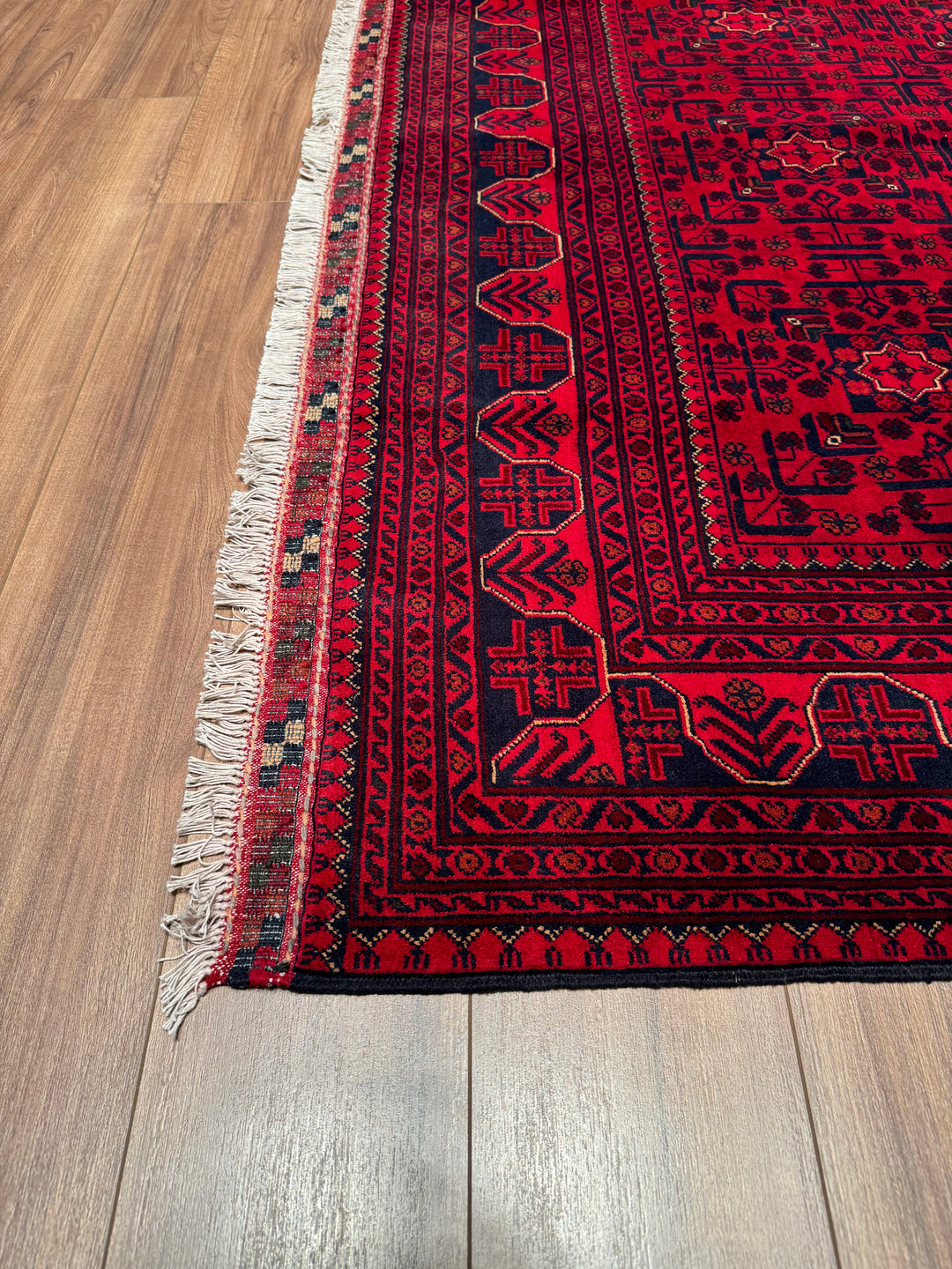 Afghan Carpet Hamyap Original Hand Woven Vegetable Dyed Wool 200x297 5.94 Square Meters - 6x10 ft