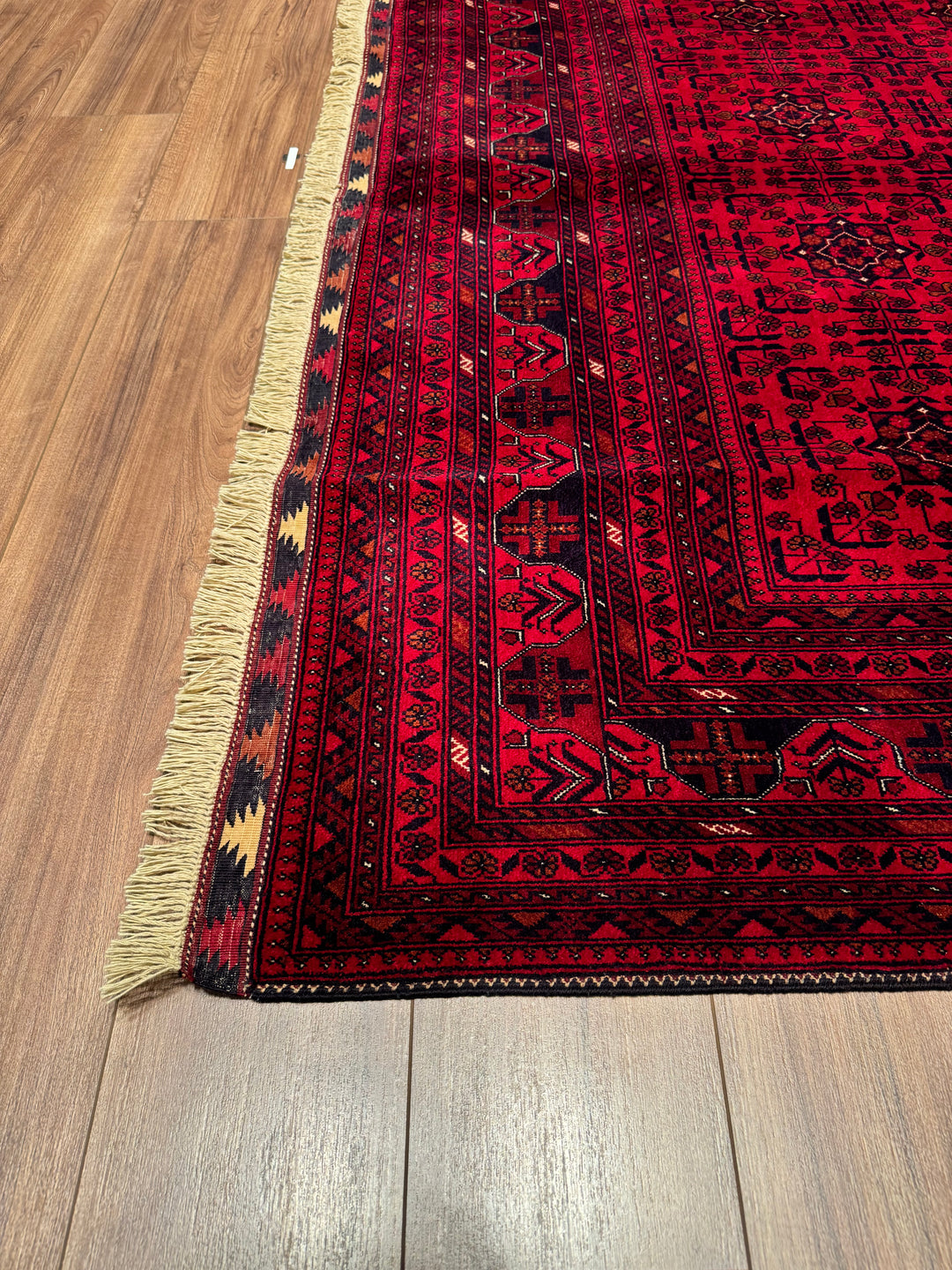 Afghan Carpet Bilcik Original Hand Woven Vegetable Dyed Wool 197x292 5.75 Square Meters - 7x10 ft